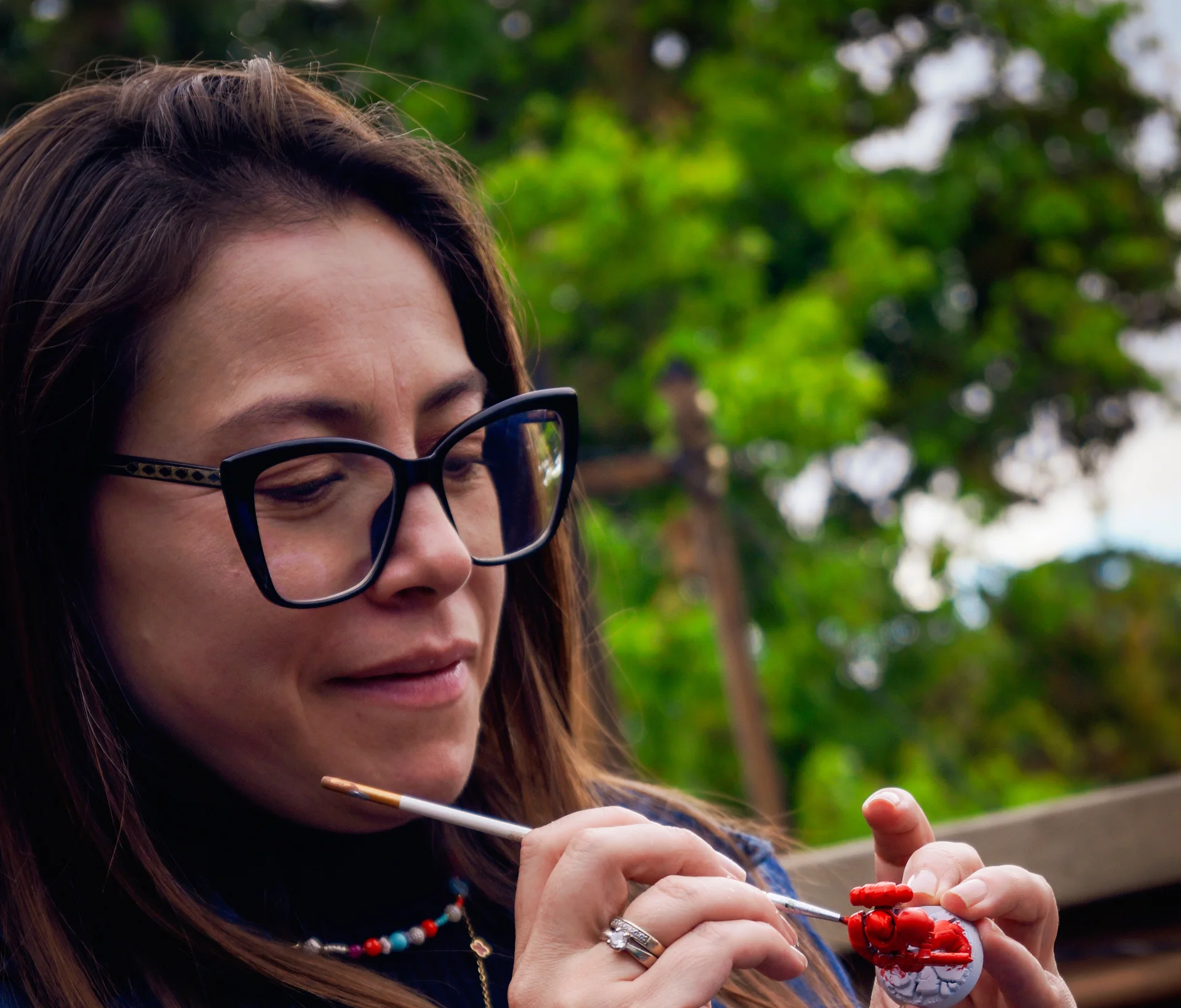 Encuentro de comunidad alrededor de miniaturas